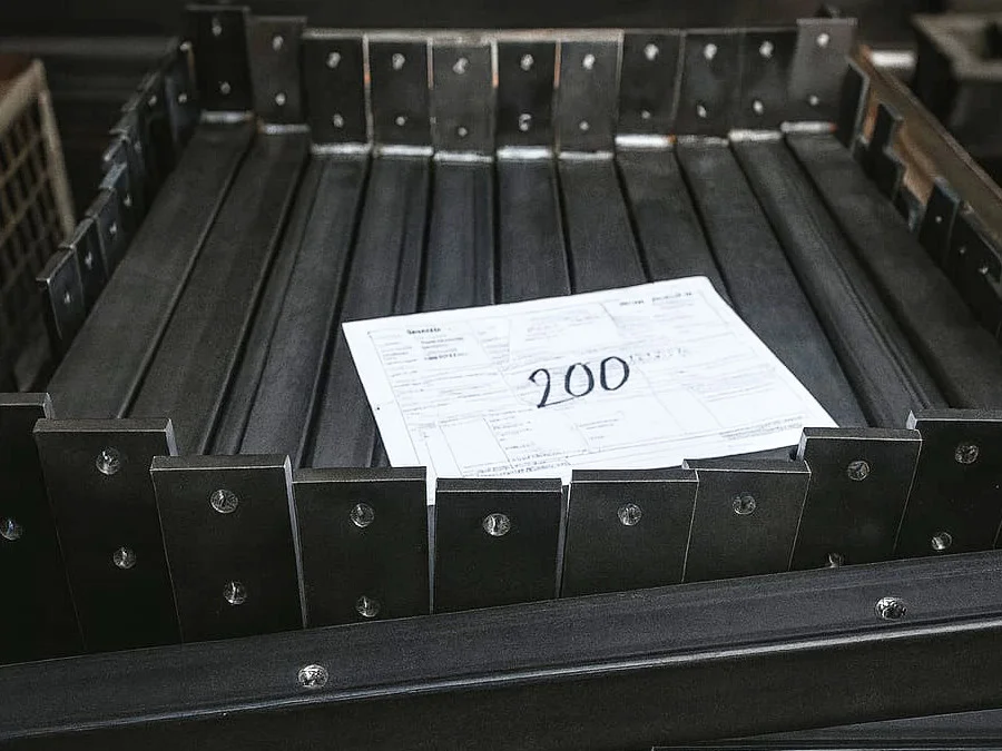 Industrieprodukt in Serie produziert